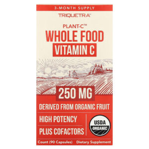 Triquetra Health - Vitamina C Alimentar Integral Plant-C 90 Cápsulas