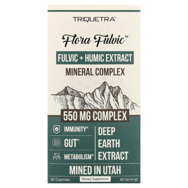 20-37.jpg Triquetra Health - Flora Fulvic Complexo Mineral de Extrato Fúlvico + Húmico 550 mg 60 Cápsulas