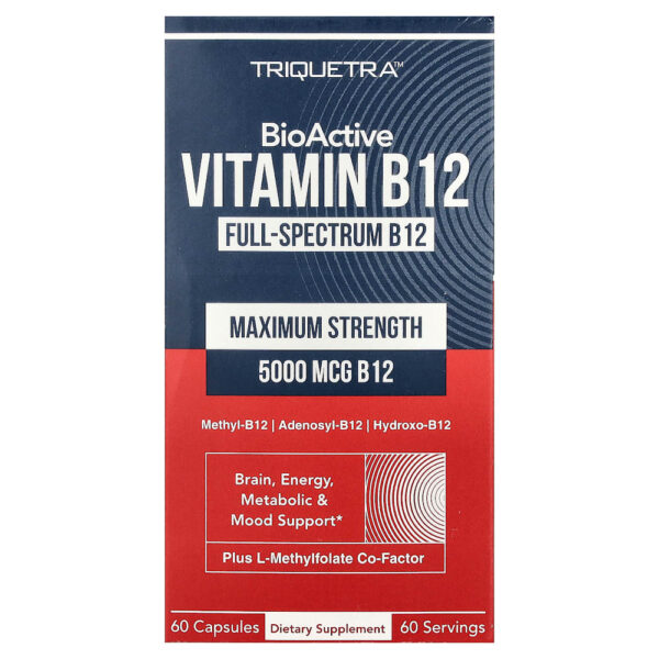 Triquetra Health - Vitamina B12 BioAtiva 60 Cápsulas