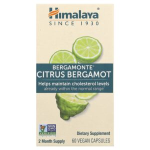 Himalaya - Bergamonte Bergamota Cítrica 60 Cápsulas Veganas (500 mg por Cápsula)