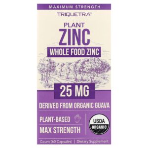 Triquetra Health - Zinco Vegetal 25 mg 60 Cápsulas