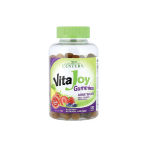 2079262ed5f640e98fe5b723c4c20e3e-j1rzx6dzfo.jpg Multivitamínico Adulto VitaJoy Sabor Frutas 120 Gomas Mastigáveis - 21st Century