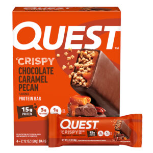 Quest Nutrition - Barra de Proteína Chocolate Caramelo e Pecã Crocantes 4 Barras 60 g Cada