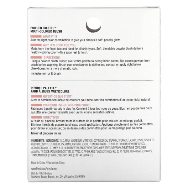 Physicians Formula - Paleta em Pó Blush Multicolorido 2464 Blush Natural 5 g