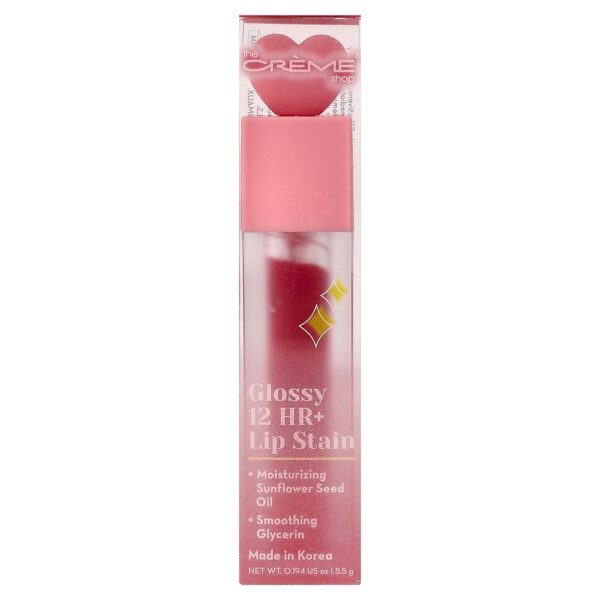The Creme Shop - Brilho 12 Horas + Lip Stain Vinho e Dine 5 5 g