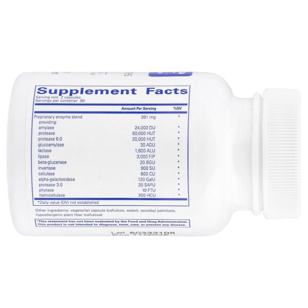 Pure Encapsulations - Enzimas Digestivas Ultra 180 Cápsulas