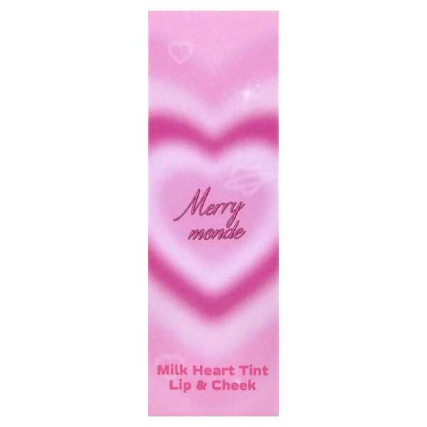 Merrymonde - Milk Heart Tint Lábios e Cheek 02 Leites de Morango 5 g