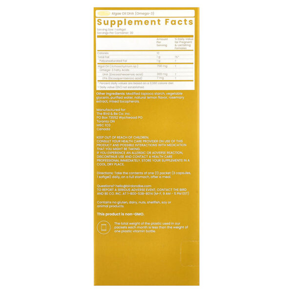 Bird&Be - Postpartum Pack 30 Vegan Packets