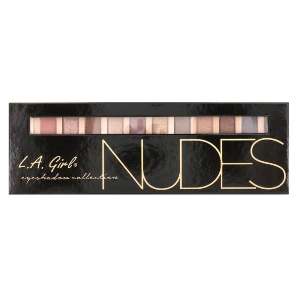 L.A. Girl - Beauty Brick Paleta de Sombras para os Olhos com 12 Cores GES331 Nudes 12 g