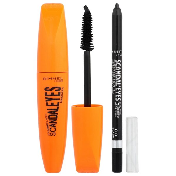 23-139.jpg Rimmel London - Escandal Eyes Máscara de Cílios com Lápis em Gel à Prova D'água 003 Preto Extremo Conjunto de 2 Unidades