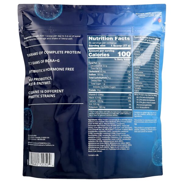 MRM Nutrition - Proteína Whey 2 Bilhões de Probióticos Chocolate 2.270 g