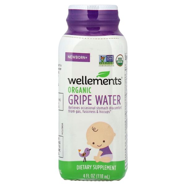 Wellements Água de Gripe Orgânica para Bebês Recém-Nascidos+ 118 ml