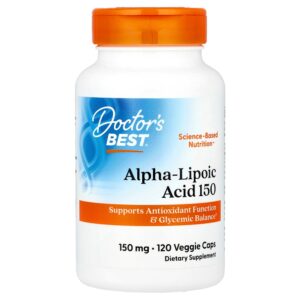 Doctor's Best - Ácido Tióctico 150 150 mg 120 Cápsulas Vegetais