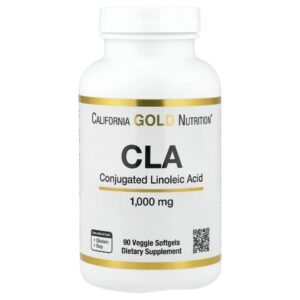 California Gold Nutrition - CLA Clarinol Ácido Linoleico Conjugado 1000 mg 90 Cápsulas Gelatinosas