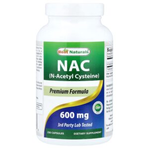 Best Naturals - NAC 600 mg 250 Cápsulas