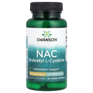 Swanson Vitamins - NAC 600 mg 60 Cápsulas Vegetais