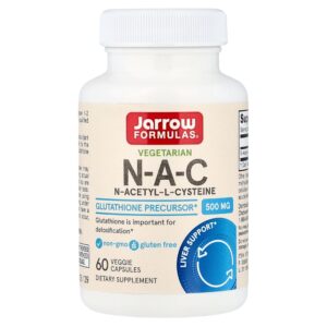 Jarrow Formulas - NAC Vegetariano 500 mg 60 Cápsulas Vegetais