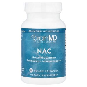 BrainMD - NAC 60 Cápsulas (600 mg por Cápsula)