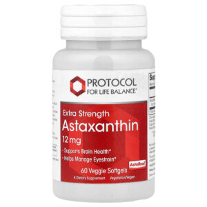 Protocol for Life Balance - Astaxantina 12 mg 60 Cápsulas Softgel Vegetais