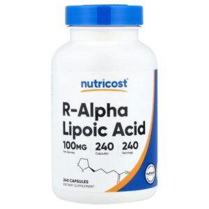 Nutricost - Ácido R-alfa-lipoico 100 mg 240 cápsulas