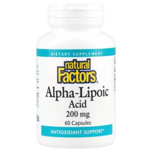 Natural Factors - Ácido Alfa-Lipoico 200 mg 60 Cápsulas