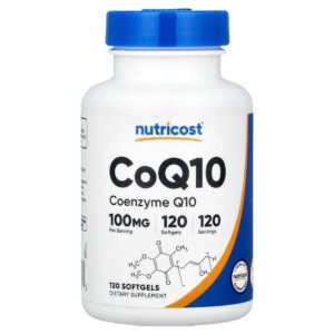 Nutricost - CoQ10 100 mg 120 Cápsulas Softgel
