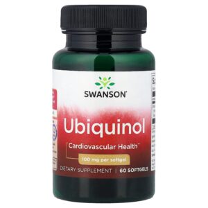 Swanson Vitamins - Ubiquinol 100 mg 60 Cápsulas Softgel