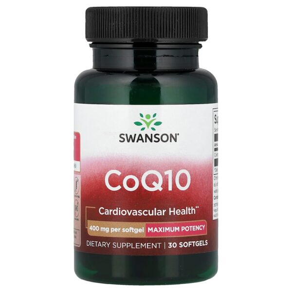 Swanson Vitamins - CoQ10 400 mg 30 Cápsulas Softgel