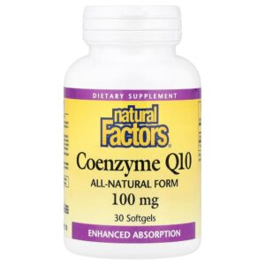 Natural Factors - Coenzima Q10 100 mg 30 Cápsulas Softgel