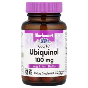 Bluebonnet Nutrition - Ubiquinol CoQ10 100 mg 30 Cápsulas Softgel Vegetarianas