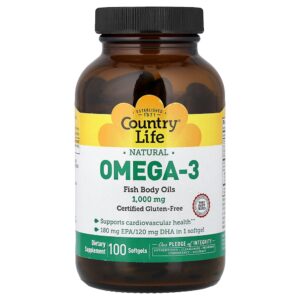 Country Life - CoQ10 Vegana 100 mg 60 Cápsulas Softgel Veganas