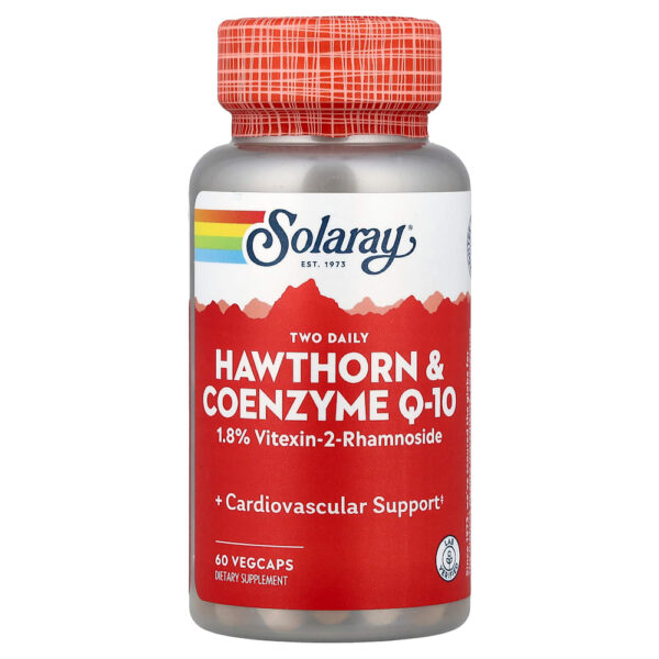 Solaray - Two Daily Espinheiro e Coenzima Q-10 60 VegCaps