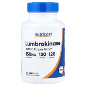 Nutricost - Lumbroquinase 150 mg 120 Cápsulas
