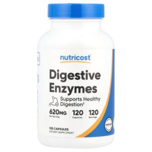 Nutricost - Enzimas Digestivas 620 mg 120 Cápsulas