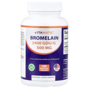 Vitamatic - Bromelina 500 mg 180 Cápsulas Vegetarianas