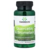 24-299.jpg Swanson Vitamins - Quercetina e Bromelaína 100 Cápsulas Veganas