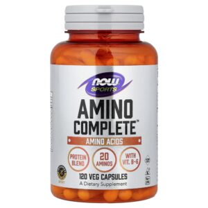 NOW Foods - Sports Amino Complete 120 Cápsulas Vegetais