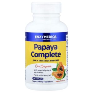 Enzymedica - Mamão Completo Mamão e Menta 120 Comprimidos