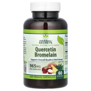 24-330.jpg Herbal Secrets - Quercetina e Bromelaína 120 Cápsulas Vegetais