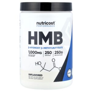24-353.jpg Nutricost - Performance HMB em Pó Sem Sabor 250 g