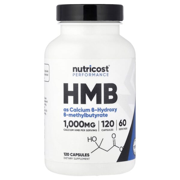 Nutricost - Performance HMB 120 Cápsulas (500 mg por Cápsula)
