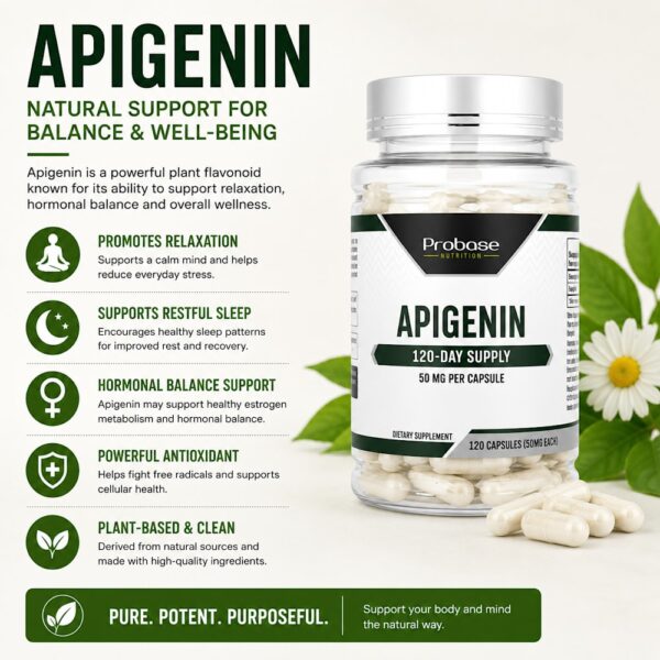 Probase Nutrition - Apigenina 50 mg 120 Cápsulas