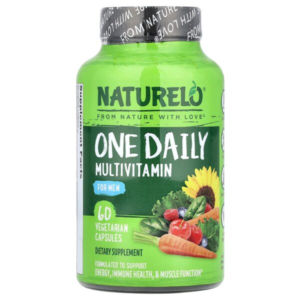 NATURELO - One Daily Multivitamínico para Homens 60 Cápsulas Vegetarianas