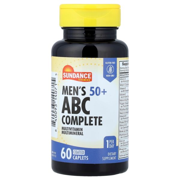 Sundance - Mais de 50 anos Multivitamínico Completo ABC Cápsulas Multiminerais 60 Cápsulas Revestidas