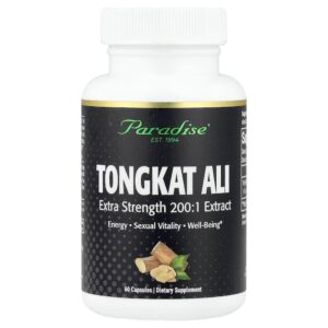 Paradise Herbs - Tongkat Ali 60 Cápsulas (250 mg por Cápsula)
