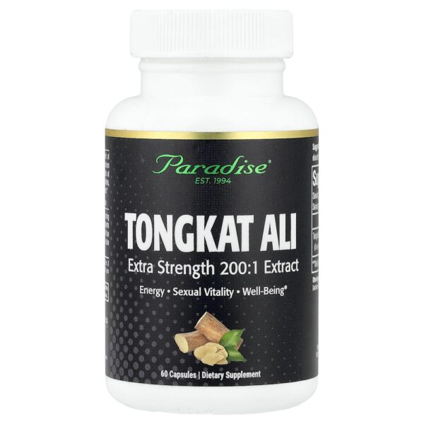 Paradise Herbs - Tongkat Ali 60 Cápsulas (250 mg por Cápsula)