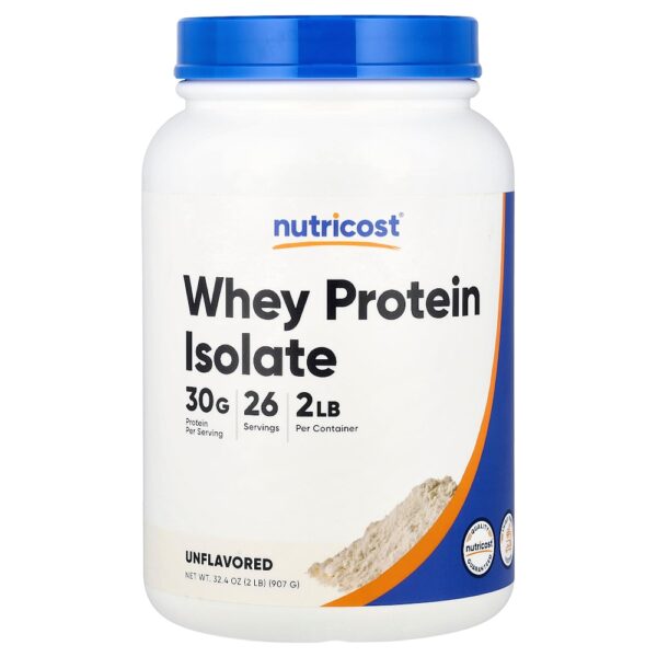 Nutricost - Isolado de Proteína Whey Sem Sabor 907 g