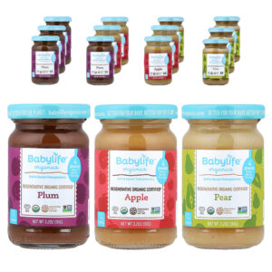 24-39.jpg BabyLife Organics - Alimentos para Bebês Acima de 4 Meses Embalagem Variada 12 Potes 91 g Cada