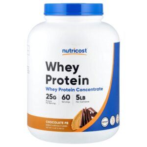 Nutricost - Concentrado de Proteína Whey Chocolate PB 2.268 g