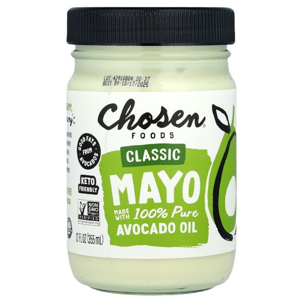 24-46.jpg Chosen Foods - Mayo Clássica Feita com Óleo de Abacate 100% Puro 355 ml